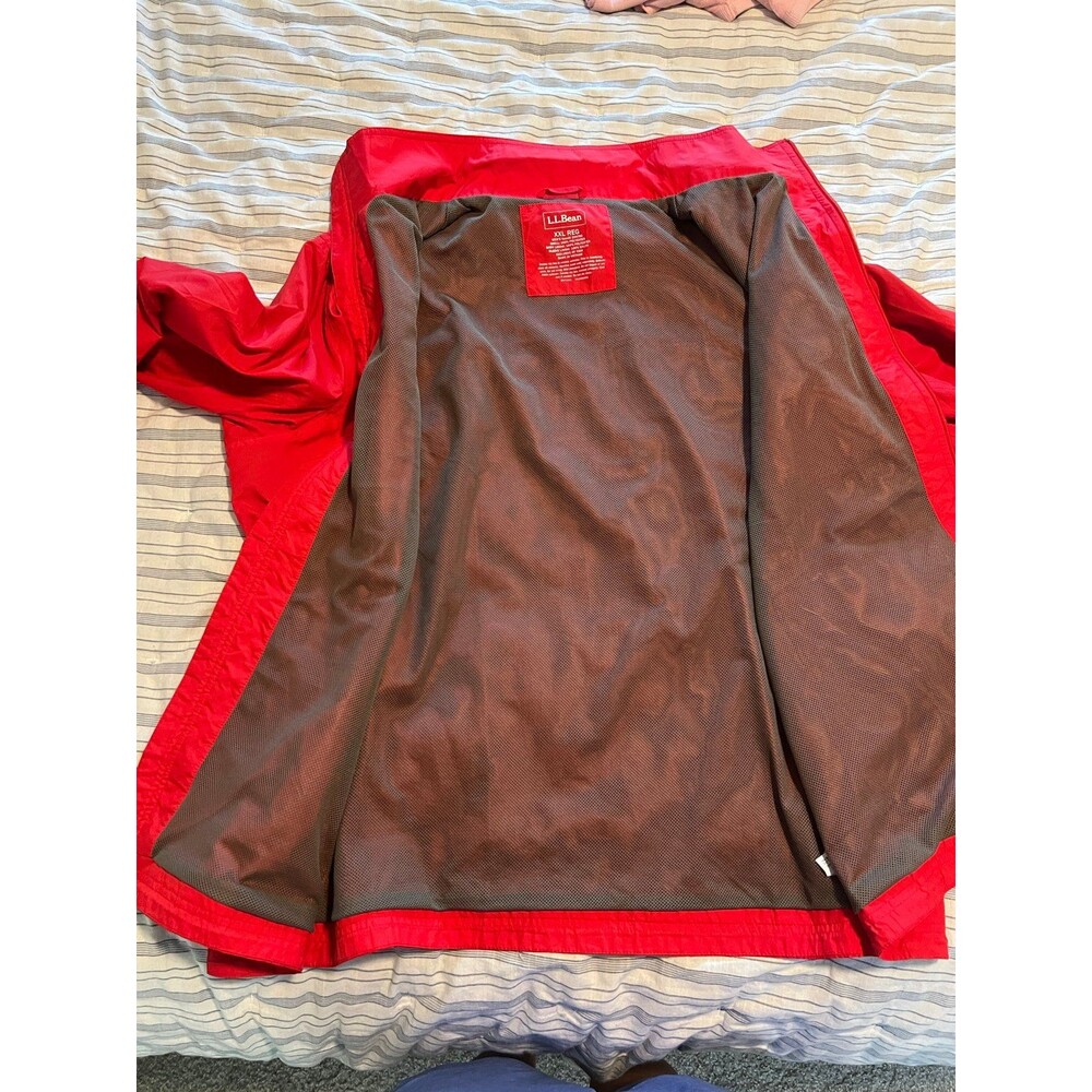 L.L.Bean Men’s Full Zip Windbreaker Outdoor Hiking Jacket Size XXL - Picture 8 of 11